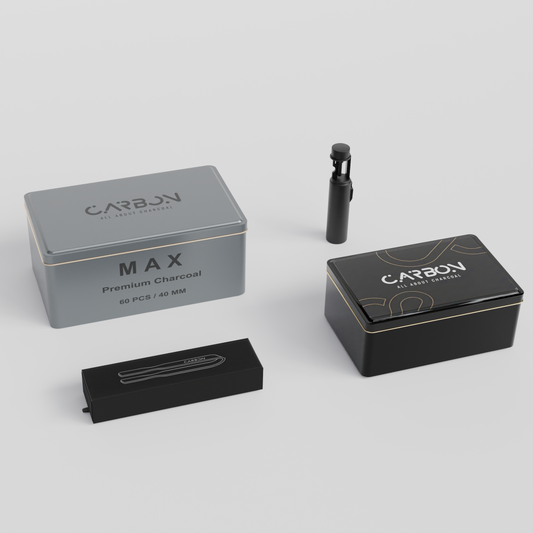 Essential Bundle - Ignis Torch Lighter + Grip Charcoal Tongs + 2 Charcoal Boxes