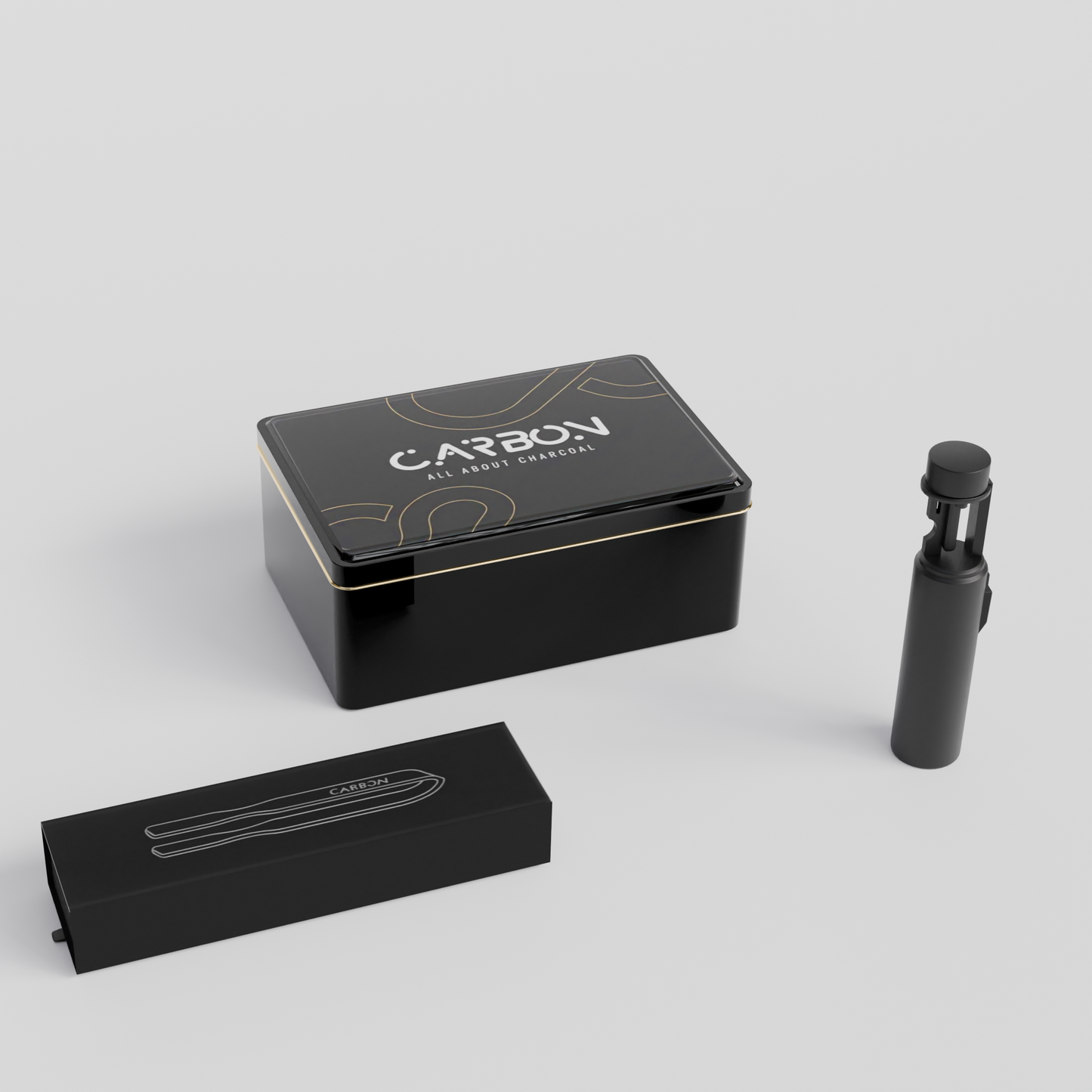 Starter Bundle - Ignis Torch Lighter + Grip Charcoal Tongs + 1 Charcoal Box