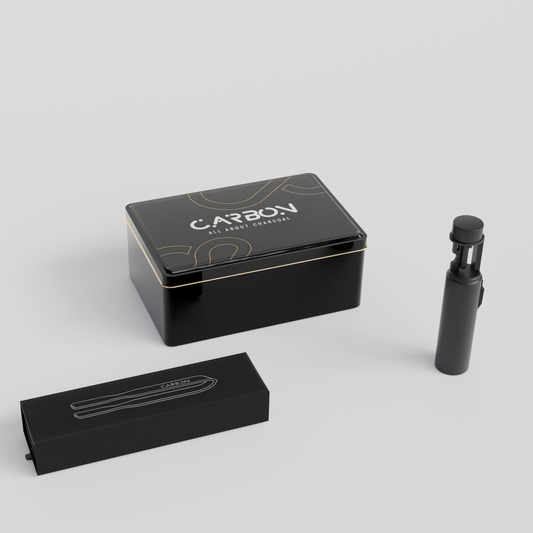 Starter Bundle - Ignis Torch Lighter + Grip Charcoal Tongs + 1 Charcoal Box