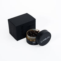 Carbon ASH ma'moul 60 g, open jar beside its black box