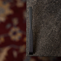 Carbon Grip matte black tongs, close-up