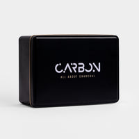 Carbon Classic black tin, three-quarter view