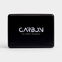 Carbon Classic black tin, front view