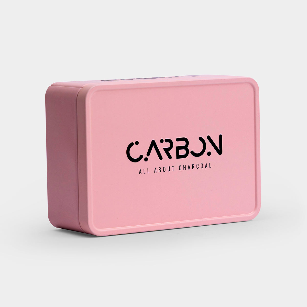 Carbon Petite pink tin, three-quarter view