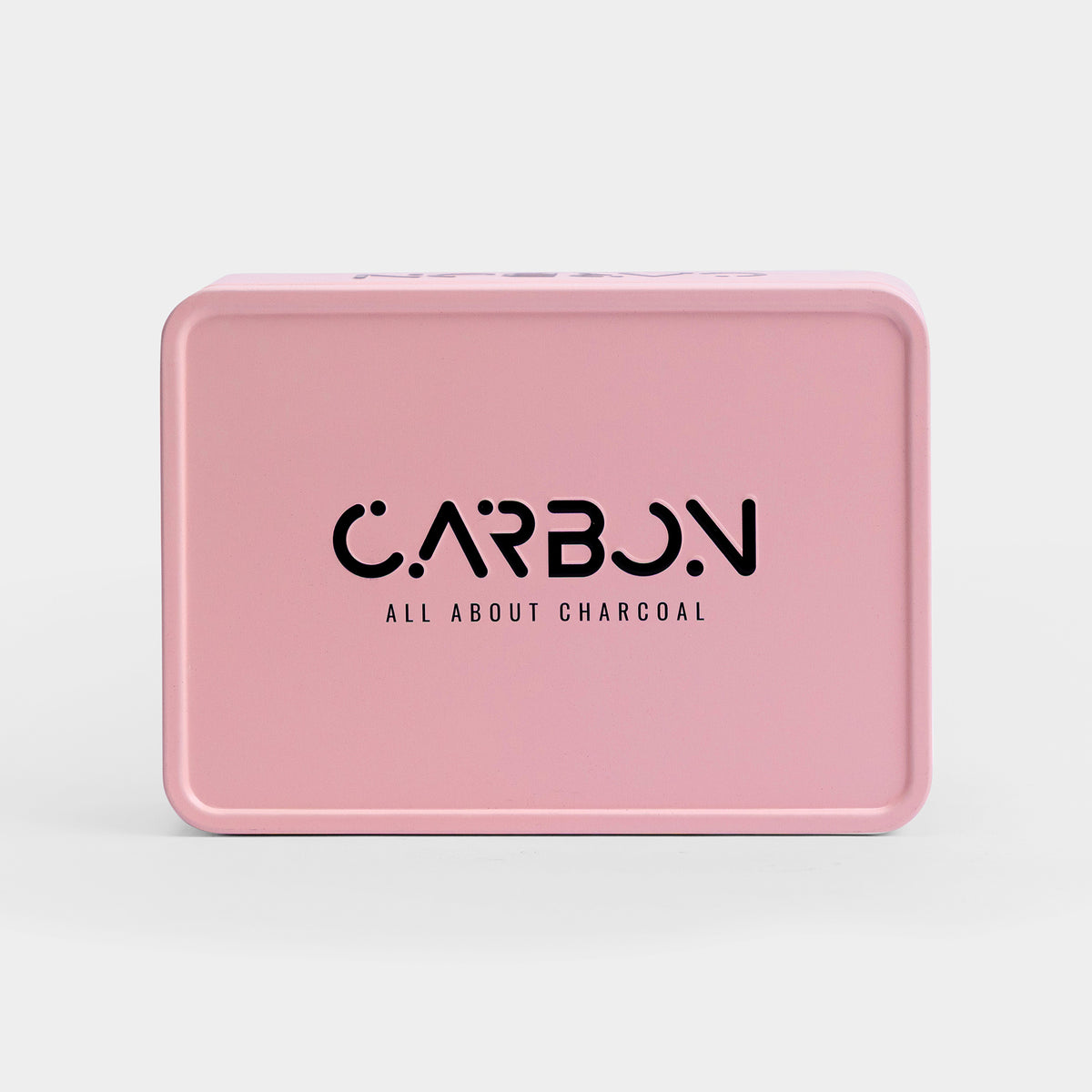 Carbon Petite pink tin, front view